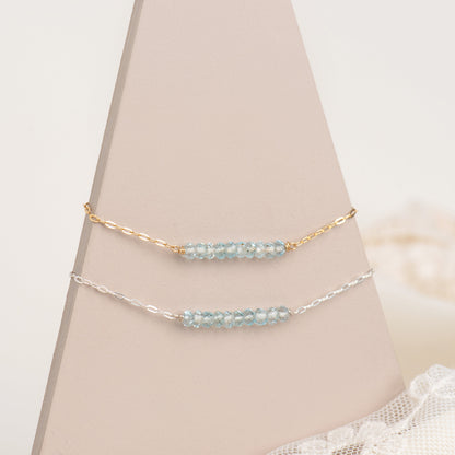 Pulseira Celeste Topázios Malkia
