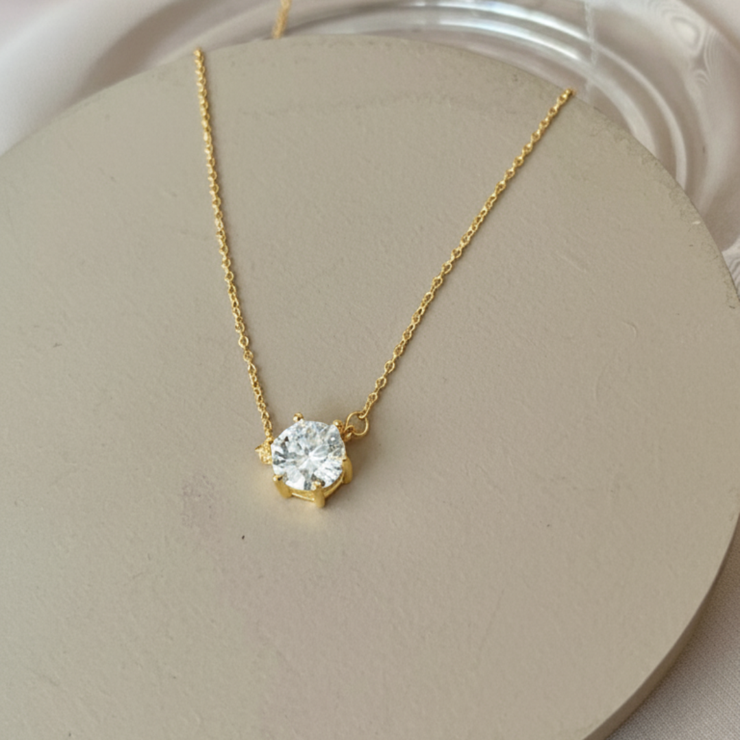 Colar Moissanite Diamond Cut 7 mm