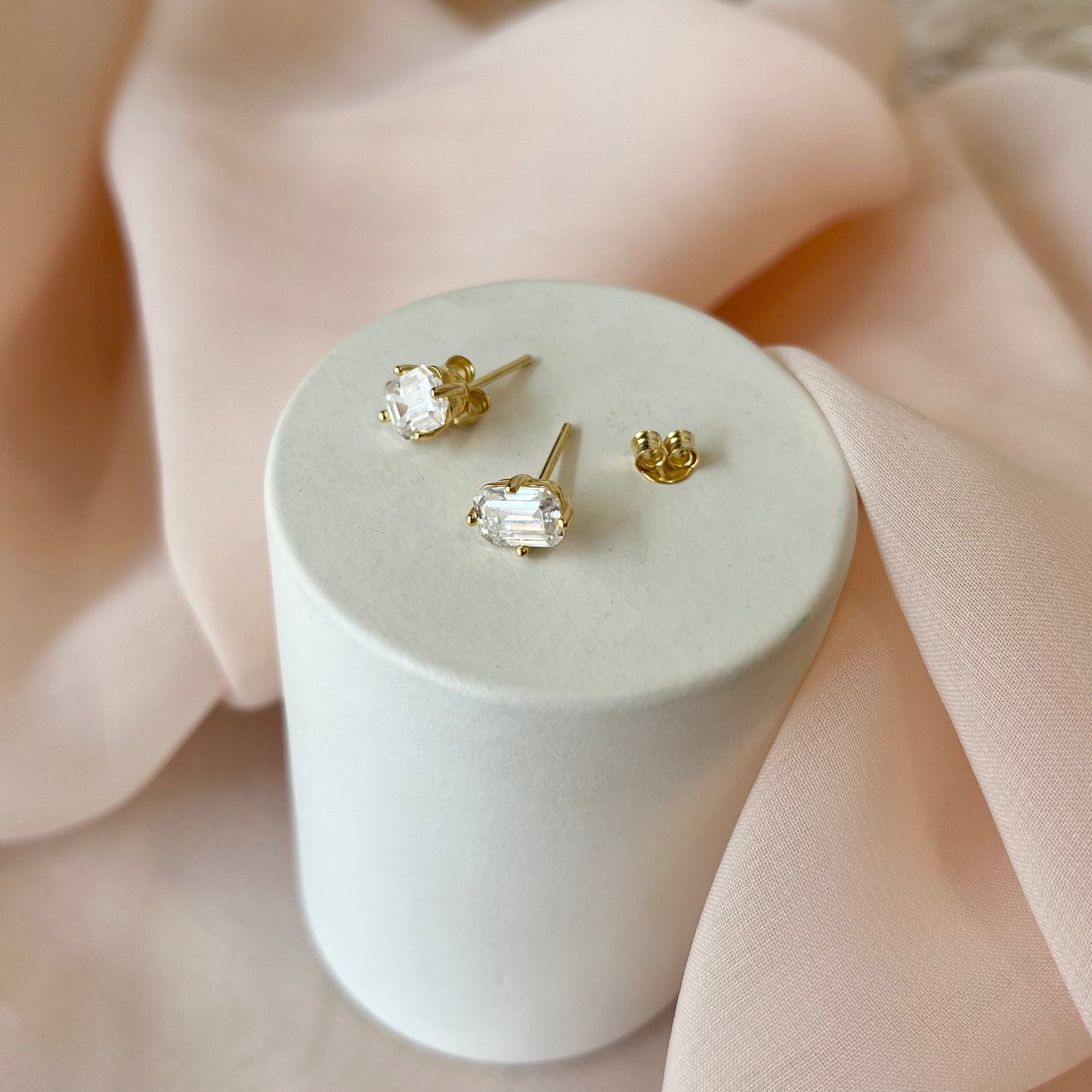 Brinco Moissanite Emerald Cut