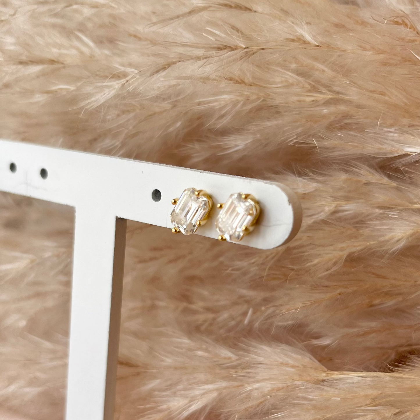 Brinco Moissanite Emerald Cut