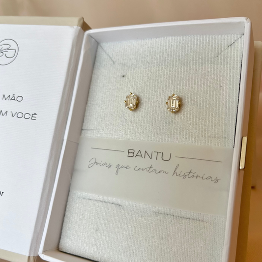 Brinco Moissanite Emerald Cut