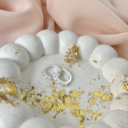 Argola Moissanite Diamond Cut