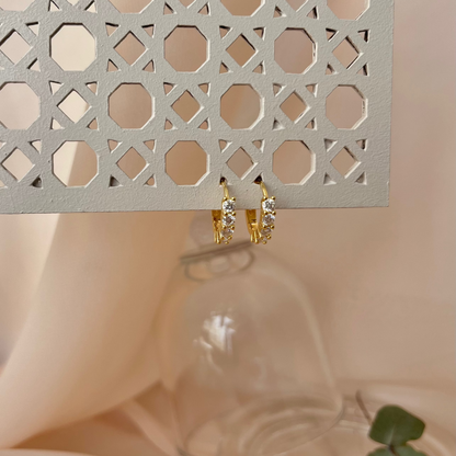 Argola Moissanite Diamond Cut