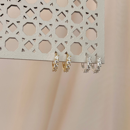 Argola Moissanite Diamond Cut