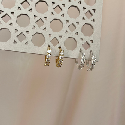 Argola Moissanite Diamond Cut