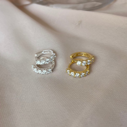 Argola Moissanite Diamond Cut