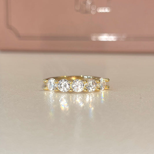 Anel Aparador Moissanite Diamond Cut