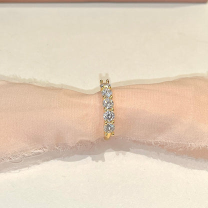 Anel Aparador Moissanite Diamond Cut