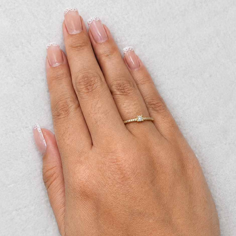 Anel Solitário Moissanite Diamond Cut 3 mm
