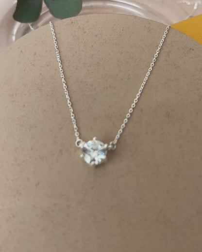 Colar Moissanite Diamond Cut 7 mm